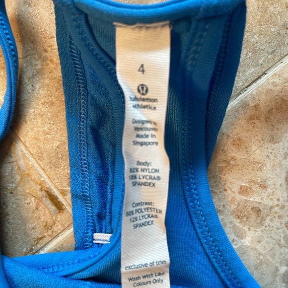 lululemon No Limits Tank Size 4 - Picture 6 of 6